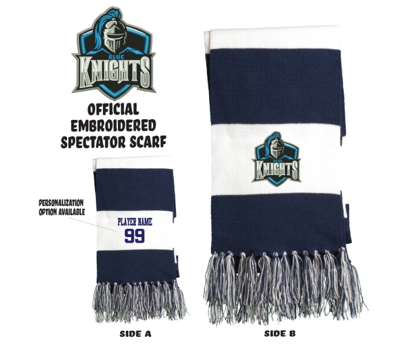 BLUE KNIGHTS OFFICIAL SPECTATOR EMBROIDERED SCARF by PACER