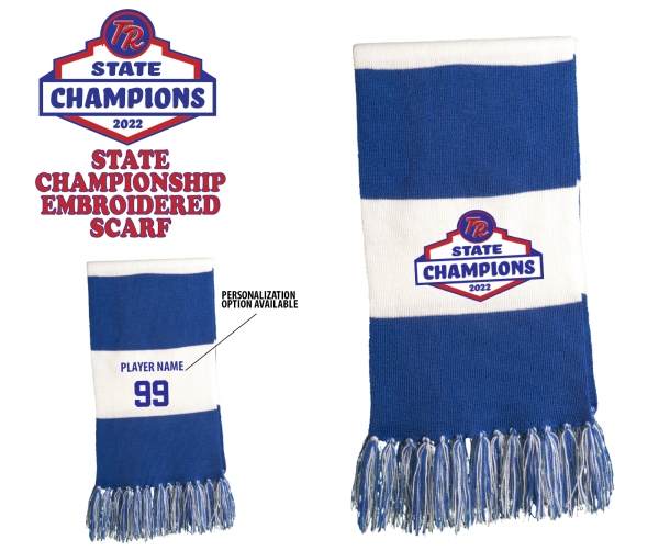 TRLL OFFICIAL STATE CHAMPS EMBROIDERED SCARF by PACER