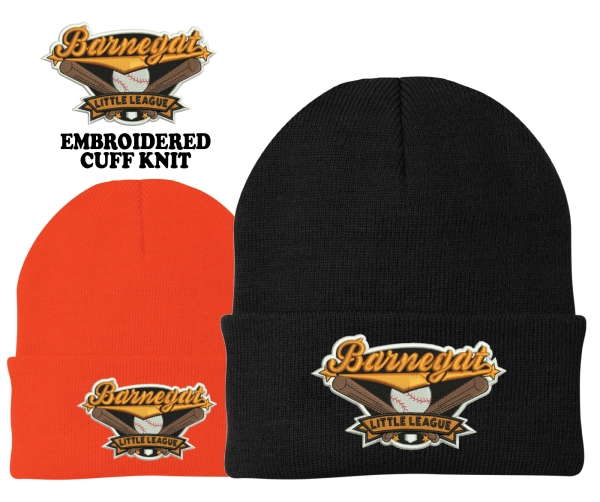 BARNEGAT LITTLE LEAGUE EMBROIDERED CUFF KNIT COLLECTION by PACER