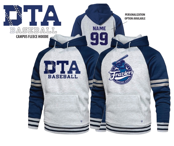 FRAZIER'S DTA BASEBALL CAMPUS FLEECE HOODIE by PACER