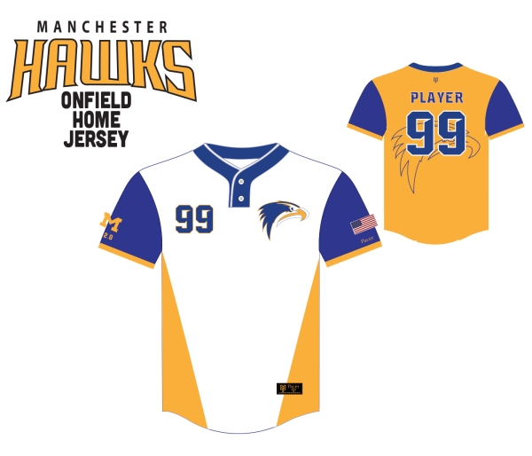 2024 MANCHESTER HAWKS OFFICIAL ON-FIELD HOME JERSEY by PACER