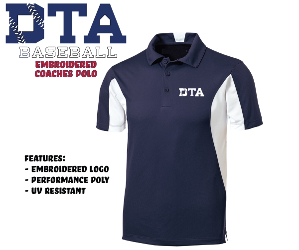 FRAZIER'S DTA EMBROIDERED COACHES PERFORMANCE POLO SHIRT by PACER