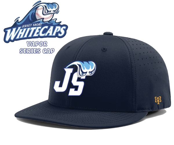 JERSEY SHORE WHITECAPS OFFICIAL ON-FIELD VAPOR SERIES FITTED CAP by PACER