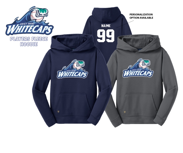 JERSEY SHORE WHITECAPS OFFICIAL ON-FIELD PLAYERS FLEECE HOODIE by PACER
