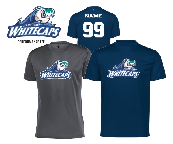 JERSEY SHORE WHITECAPS PERFORMANCE TRAINING TEE by PACER