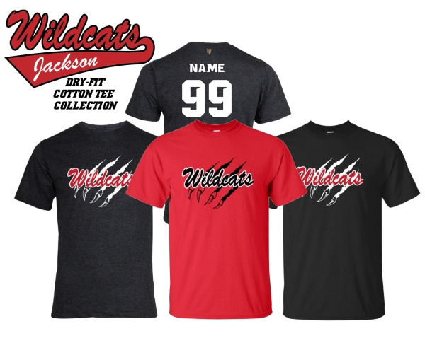 JACKSON WILDCATS DRI-FIT COTTON TEE COLLECTION by PACER