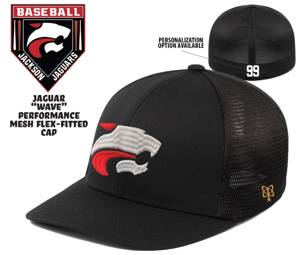 JAGUAR OFFICIAL WAVE DESIGNED PERFORMANCE MESH FITTED CAP by PACER