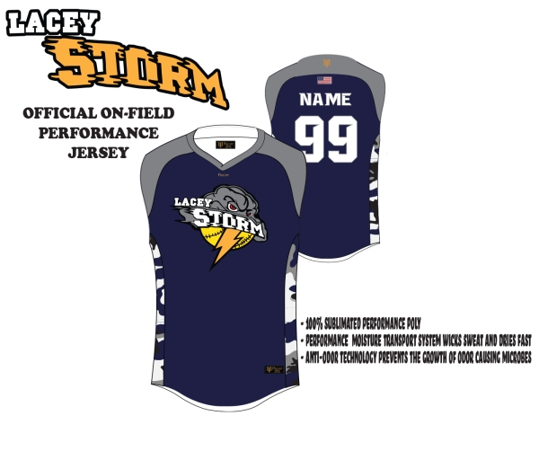 LACEY STORM ON-FIELD PERFORMANCE JERSEY by PACER