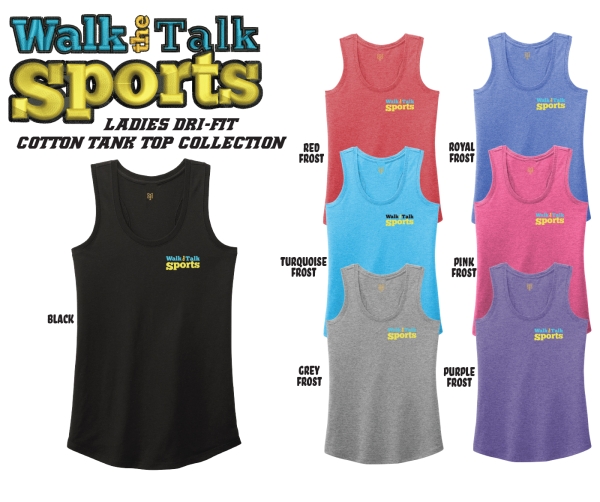 WALK the TALK SPORTS LADIES DRI-FIT COTTON TANK TOP COLLECTION by PACER
