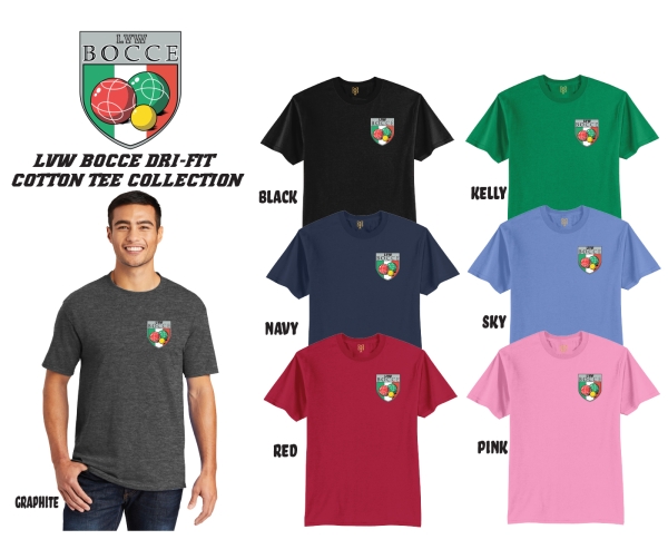 LVW BOCCE DRI-FIT COTTON TEE COLLECTION by PACER