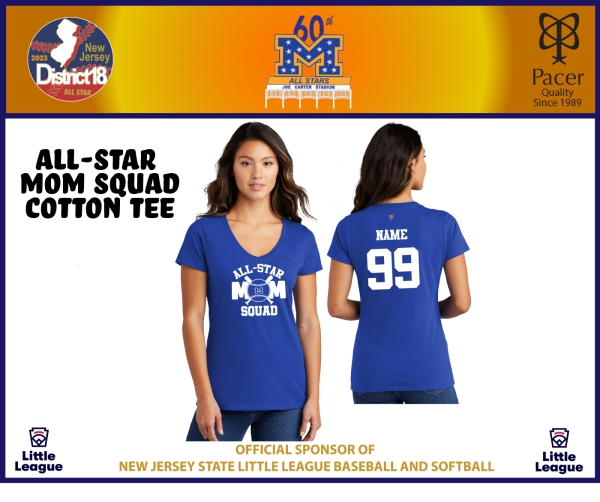 MANCHESTER LITTLE LEAGUE ALL-STAR MOM SQUAD COTTON TEE COLLECTION by PACER