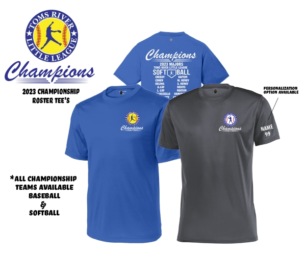 2023 TRLL  LEAGUE CHAMPIONSHIP ROSTER TEE COLLECTION by PACER