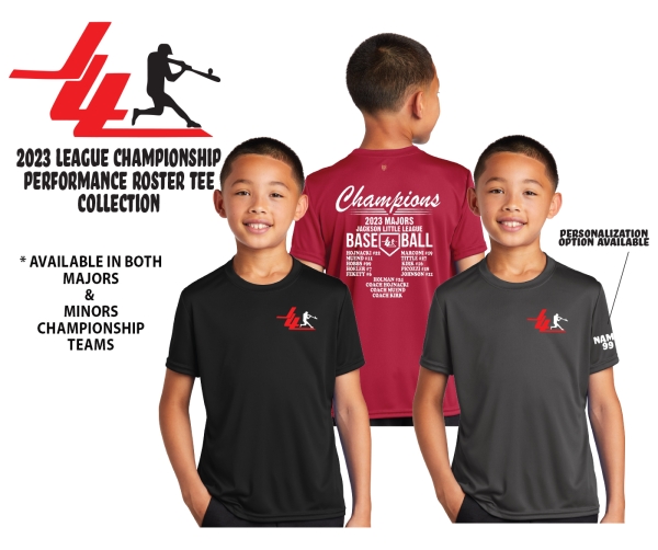 2023 JLL  LEAGUE CHAMPIONSHIP ROSTER TEE COLLECTION by PACER