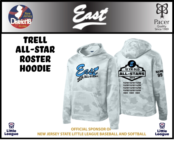 TOMS RIVER EAST ALL-STAR ROSTER HOODIE by PACER