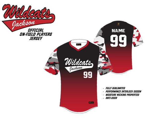 WILDCATS ON-FIELD PERFORMANCE SHORT SLEEVE JERSEY  by PACER