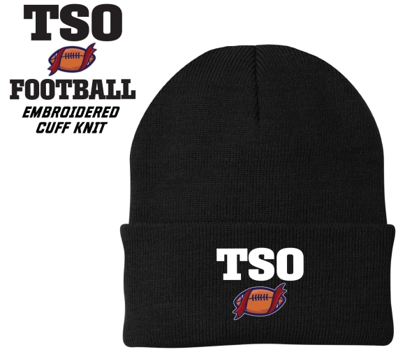 TSO FOOTBALL EMBROIDERED CUFF KNIT by PACER