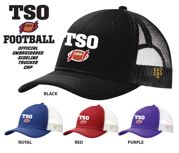 TSO OFFICIAL EMBROIDERED SIDELINE TRUCKER CAP by PACER