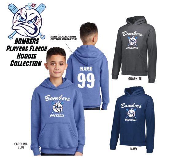 NHLL BOMBERS PLAYERS FLEECE HOODIE COLLECTION by PACER