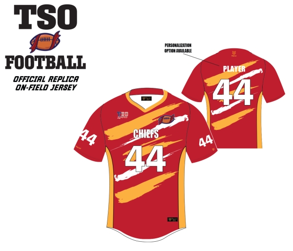 TSO FOOTBALL OFFICIAL REPLICA ON-FIELD JERSEY by PACER