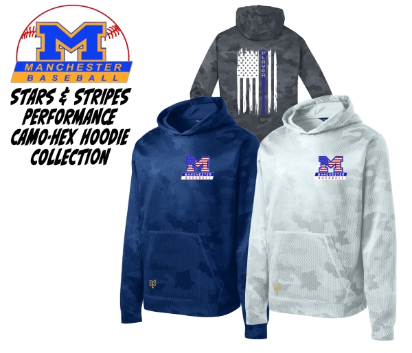 MLL STARS & STRIPES CAMO-HEX SUBLIMATED FLEECE HOODIE COLLECTION by PACER