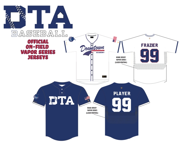 DTA OFFICIAL ON-FIELD VAPOR SERIES JERSEYS by Pacer