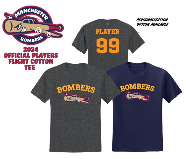 MANCHESTER BOMBERS PLAYERS FLIGHT COTTON TEE COLLECTION by PACER