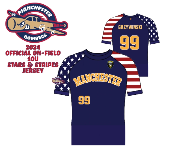 MANCHESTER BOMBERS 10U STARS & STRIPES JERSEY by PACER