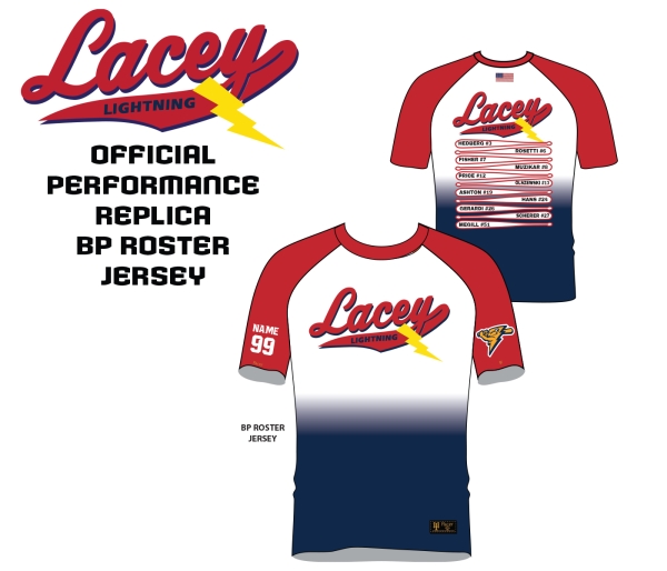 LIGHTNING OFFICIAL 11U REPLICA BP ROSTER JERSEY by PACER