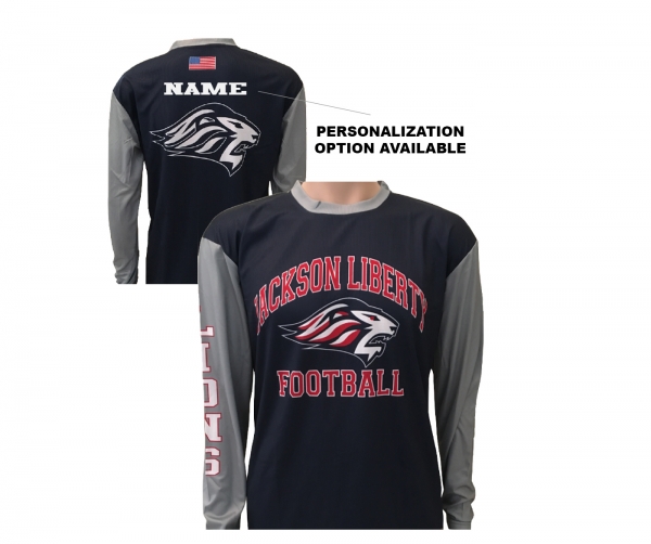 JLHS LIONS FOOTBALL PERFORMANCE LONG SLEEVE WARM-UP by PACER