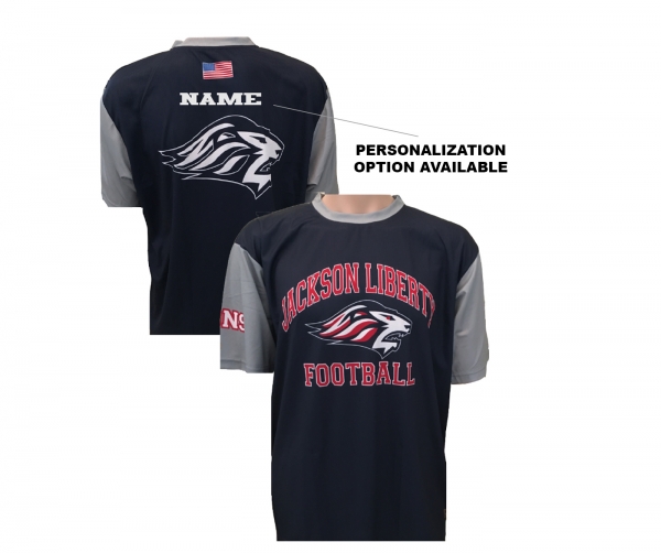JLHS LIONS FOOTBALL PERFORMANCE TRAINING TEE  by PACER