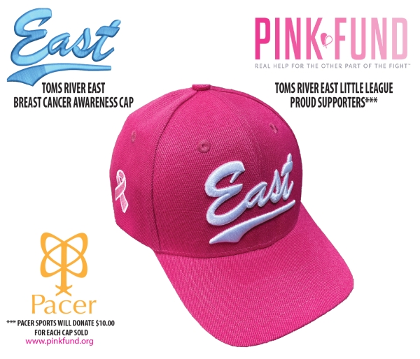TOMS RIVER EAST LITTLE LEAGUE PINK-FUND CAP by PACER