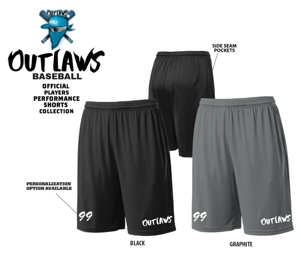 OUTLAWS PERFORMANCE SHORTS COLLECTION by PACER