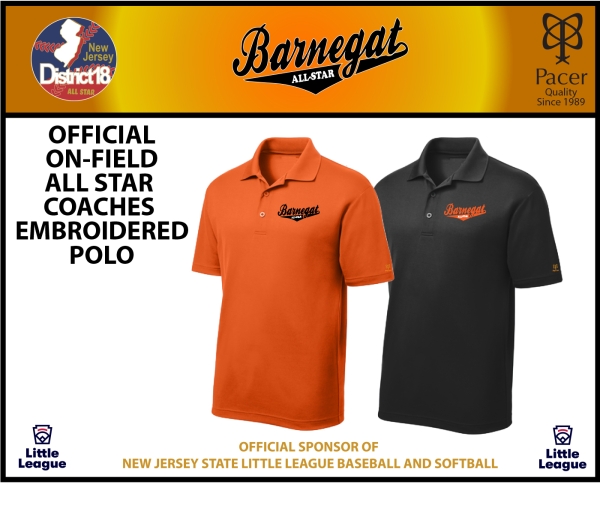 BLL EMBROIDERED ALL-STAR COACHES POLO SHIRT by PACER