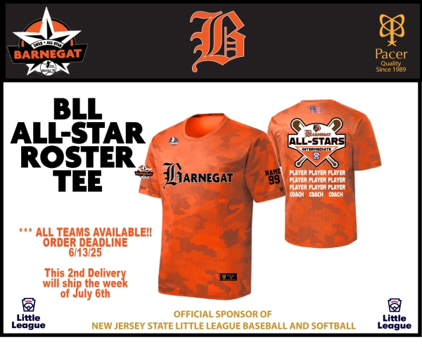 BLL 2025 ALL STAR PERFORMANCE ROSTER TEE by PACER