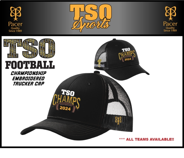 TSO CHAMPIONSHIP EMBROIDERED TRUCKER CAP by PACER