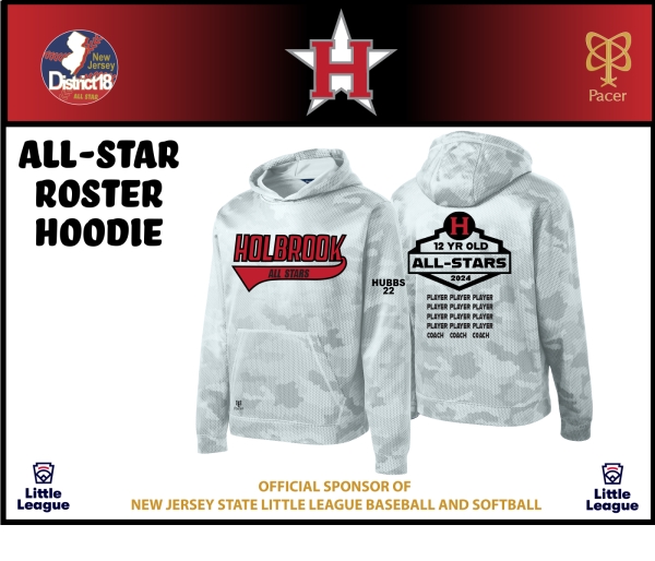 HBLL OFFICIAL ALL-STAR PERFORMANCE ROSTER HOODIE by PACER