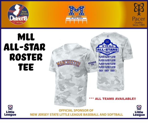 MLL 2024 ALL STAR PERFORMANCE ROSTER TEE by PACER