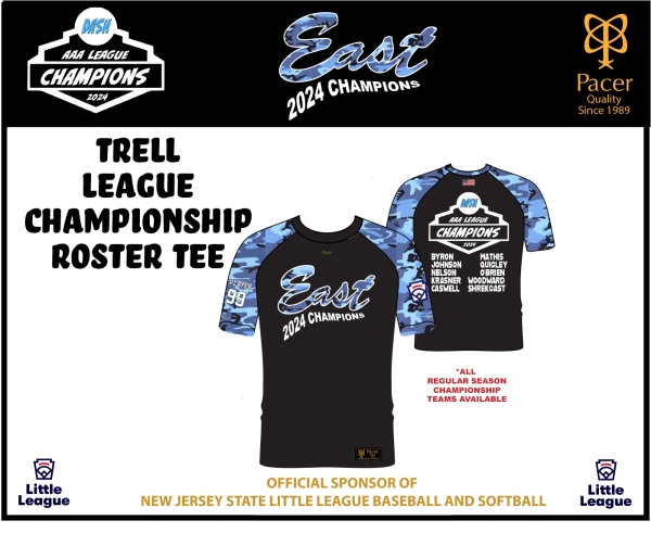 TRELL 2024 LEAGUE CHAMPIONSHIP ROSTER TEE by PACER