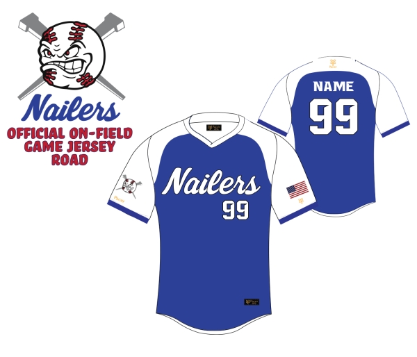 NAILERS OFFICIAL ON-FIELD ROAD JERSEY by PACER