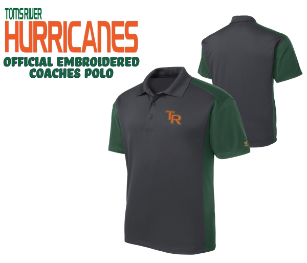 HURRICANES EMBROIDERED PERFORMANCE POLO by PACER