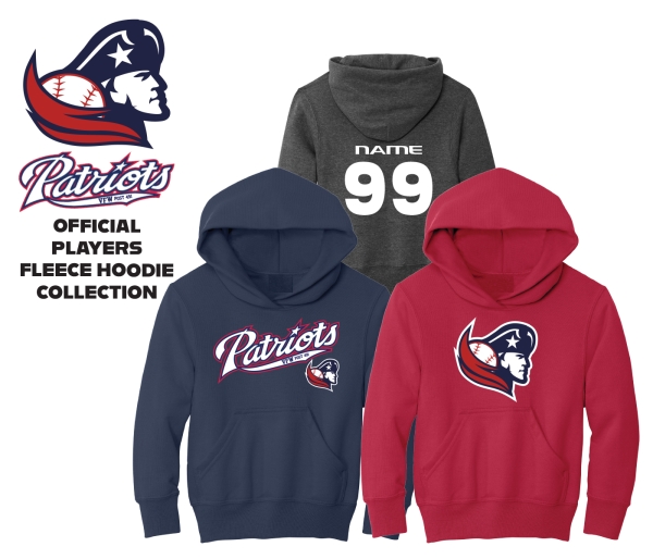 PATRIOTS OFFICIAL PLAYERS FLEECE HOODIE COLLECTION by PACER