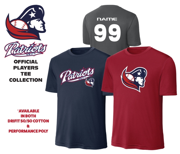 PATRIOTS SHORT SLEEVE PLAYERS TEE by PACER