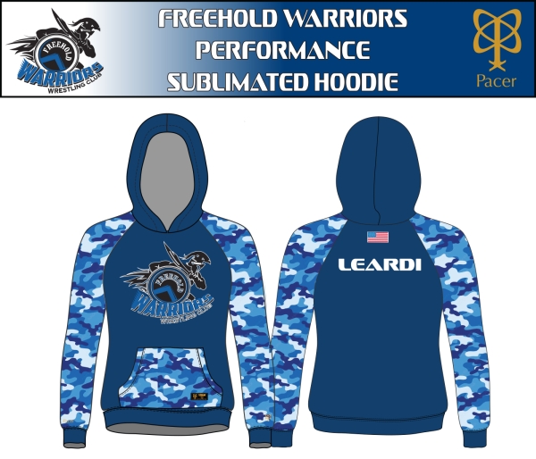 WARRIORS OFFICIAL 100% SUBLIMATED HOODIE by PACER