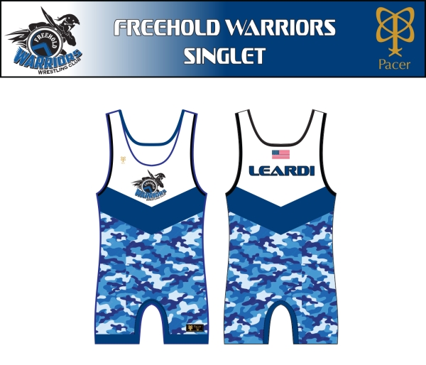 WARRIORS OFFICIAL 100% SUBLIMATED PERFORMANCE SINGLET by PACER