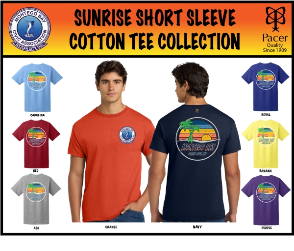 MONTEGO BAY SUNRISE SHORT SLEEVE COTTON TEE COLLECTION by PACER