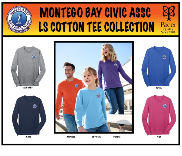 MONTEGO BAY LONG SLEEVE COTTON TEE COLLECTION by PACER