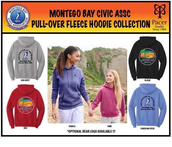 MONTEGO BAY PULL-OVER FLEECE HOODIE COLLECTION by PACER