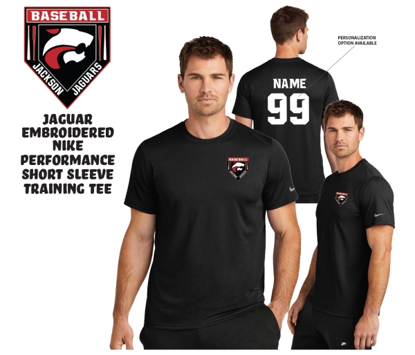 JMHS BASEBALL EMBROIDERED NIKE PERFORMANCE TRAINING TEE by PACER