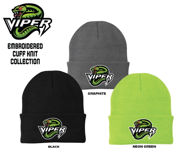 PIT-VIPERS OFFICIAL EMBROIDERED CUFF KNIT COLLECTION by PACER