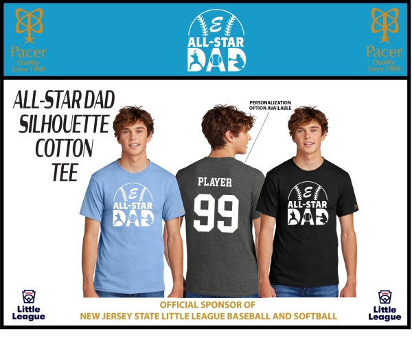 TRELL OFFICIAL ALL-STAR DAD SILHOUETTE COTTON TEE COLLECTION by PACER